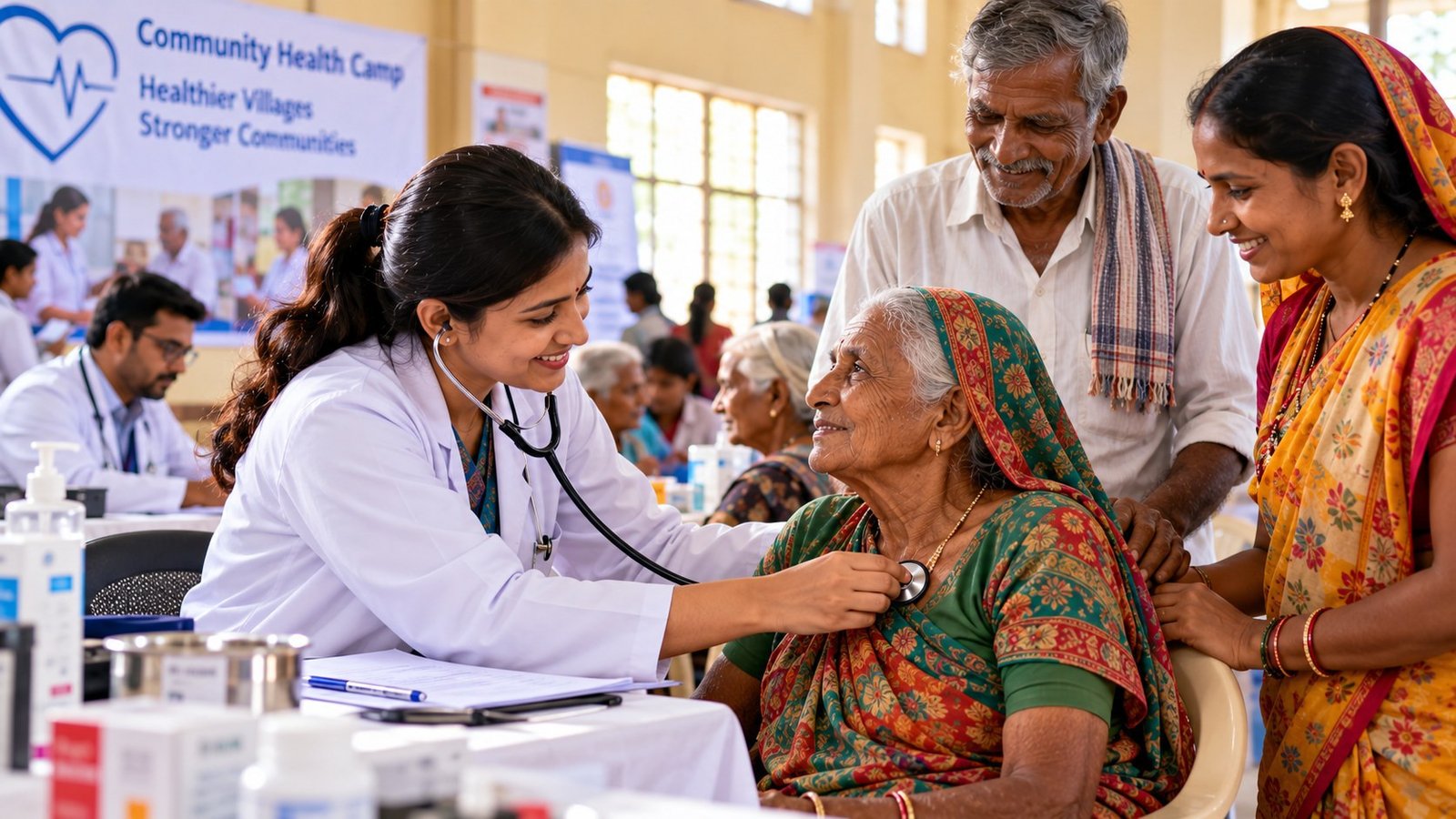 Community Health Checkup, Eye Screening & Free Medicine Camp